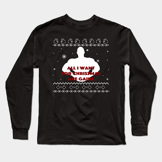 All i want for christmas Long Sleeve T-Shirt by D3monic